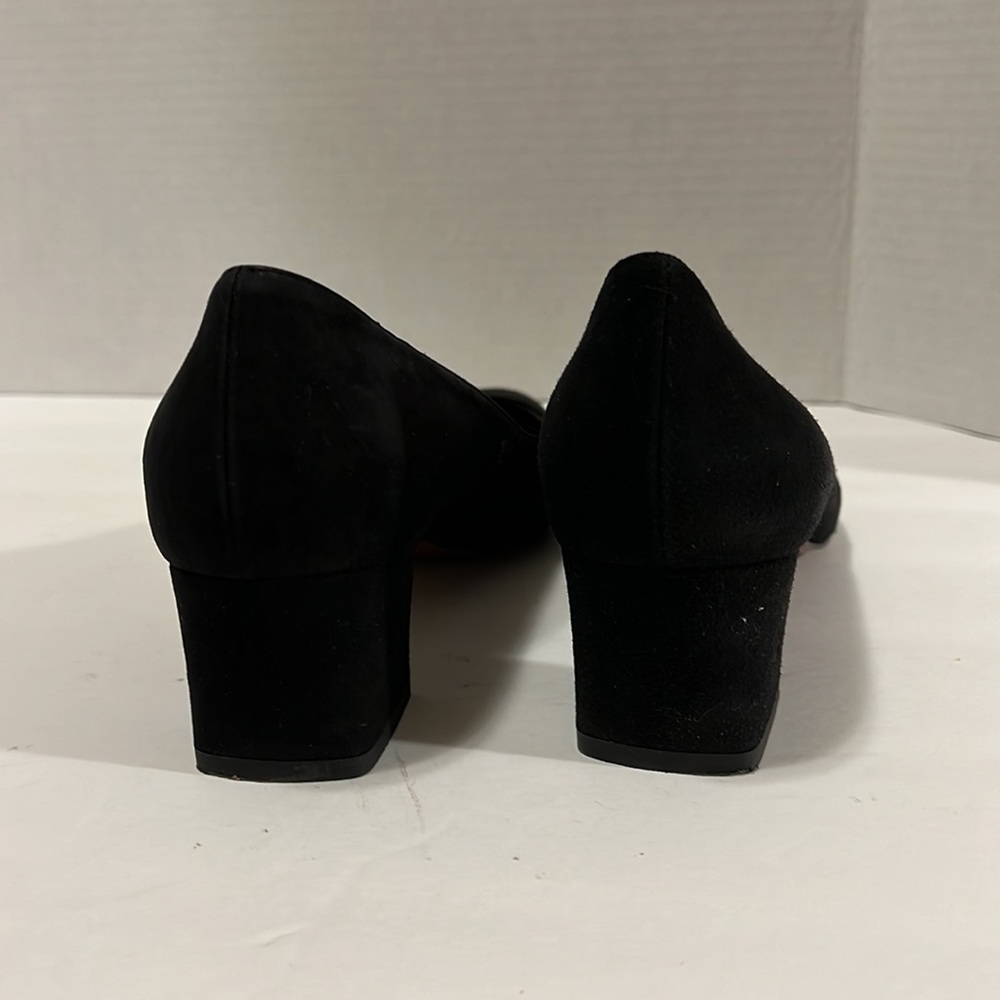 Aquatalia Black Suede Pumps Size 8.5 - Picture 3 of 12